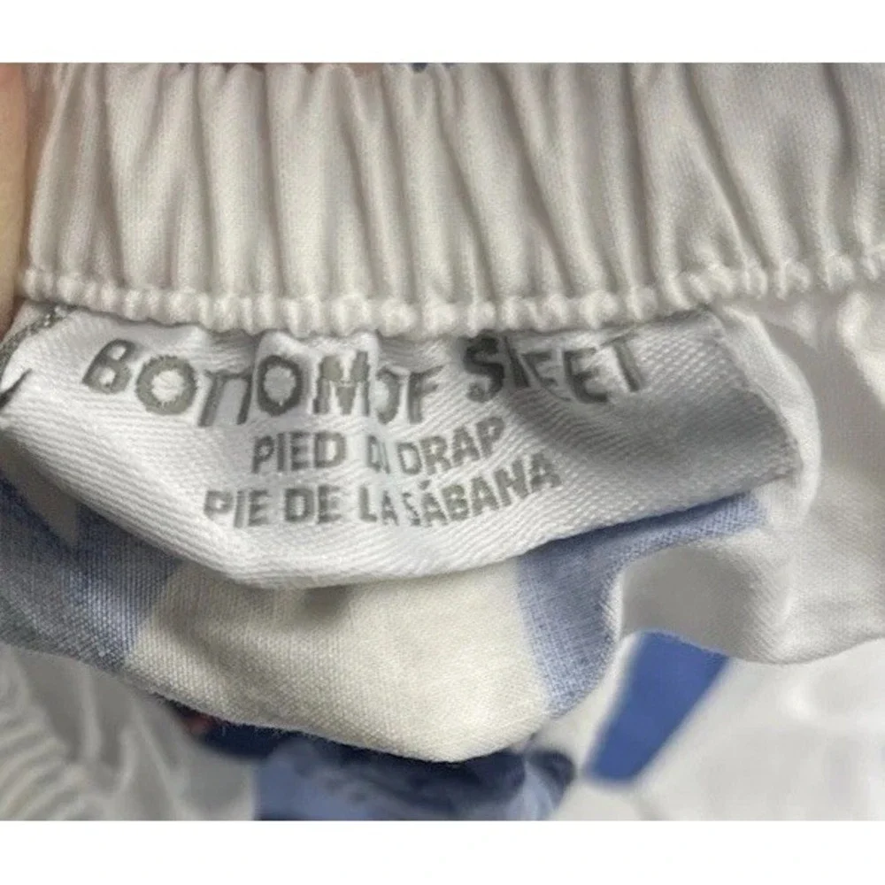 POTTERY BARN KIDS Shark Bite Twin Fitted Sheet Organic Cotton